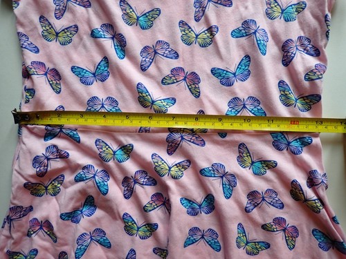 Girls Children's Place Size Large 10/12 Dress Pink Butterfly Short Sleeve Casual - Picture 14 of 19