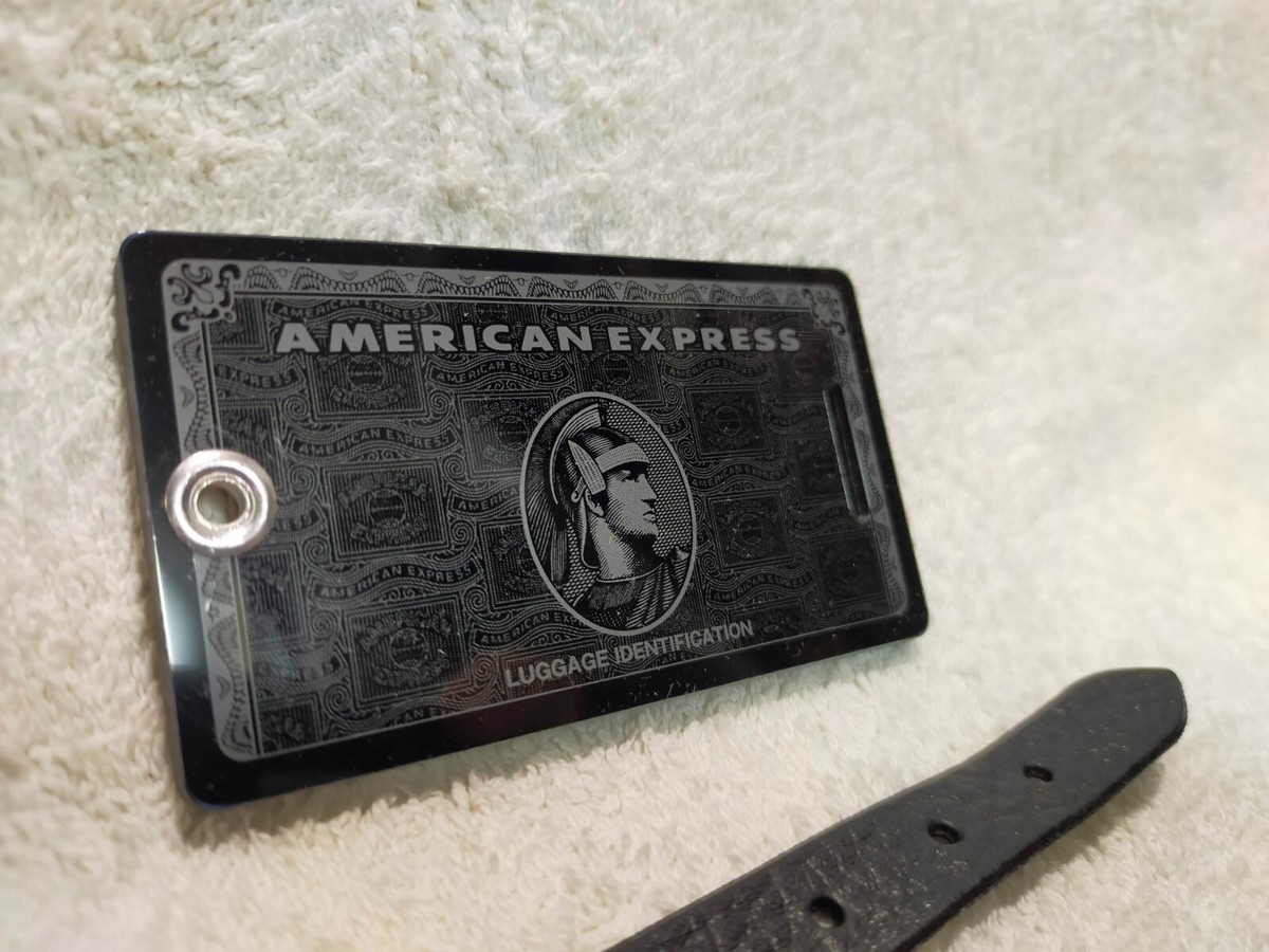 AMEX Centurion Nameplate American Express Black Card Member AMEX Centurion Nameplate American Express Black Card Member