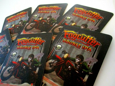 COASTERS FOGCUTTER DOUBLE IPA PALE ALE ARRGH SET OF 6 LOST COAST BREWERY #15