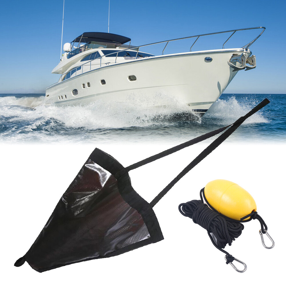 Calcetín de deriva 53" Sea Anchor Drogue con línea de lanzamiento de kayak apto para bote de 26-30"