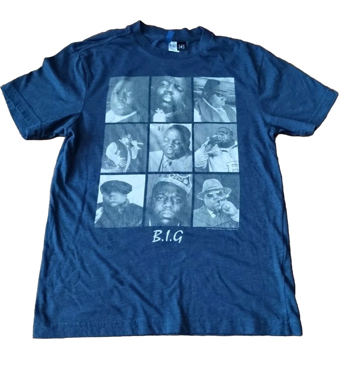 Divided H&M Notorious Tile T-Shirt Unisex Blue Size XS Hip