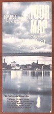 1974 SAINT JOHN NEW BRUNSWICK TOUR MAP FOLDOUT ADVERTISING FLYER Z7293