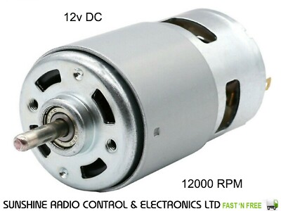 Remote Control Rc775 775 Brushed Electric 12v Motor RC Radio Remote Control Bait Boats ...