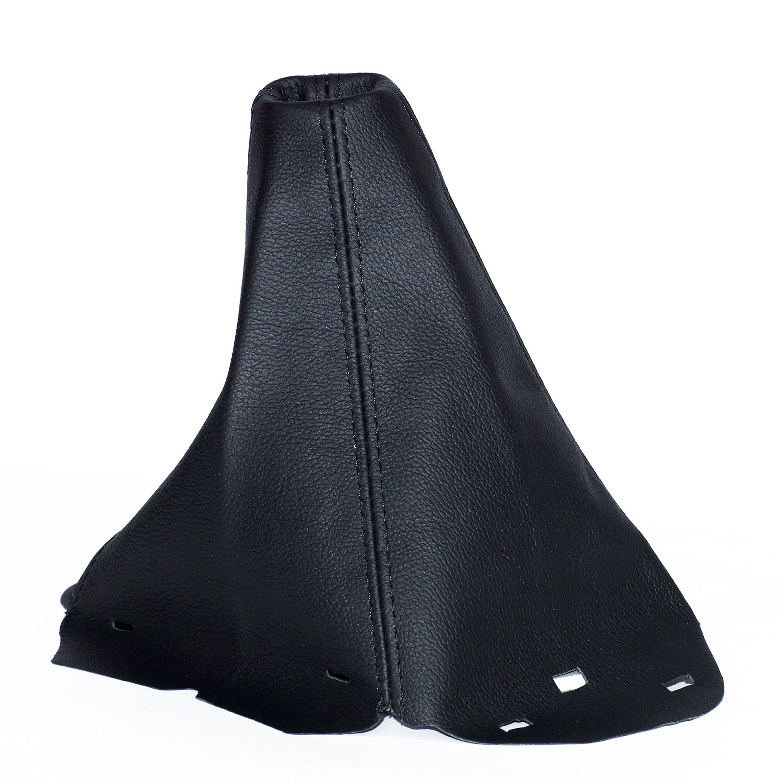 Schaltsack Für Fiat 500 - Schwarzes Leder Mit Rosa 500 Stickerei & Kunststoffrahmen