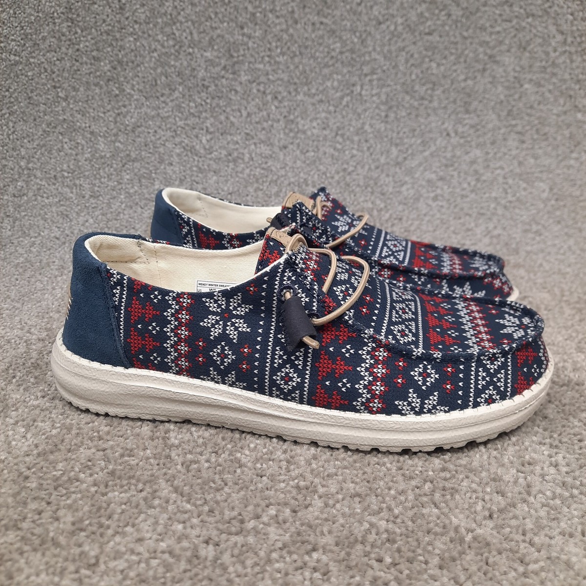 Hey Dude Wendy Ugly Winter Sweater Christmas Womens Size Slip On