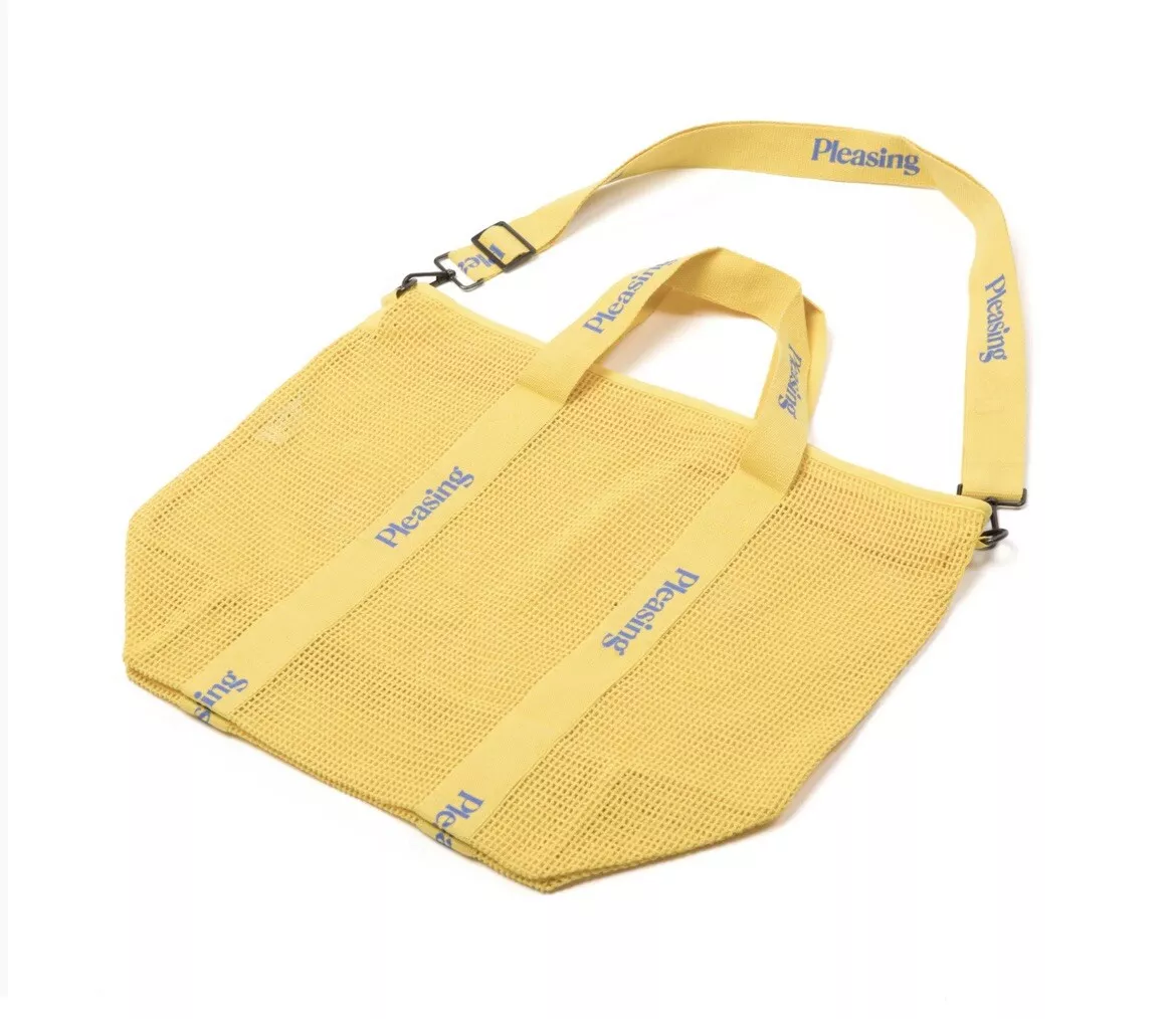 Pleasing Harry Styles The Pleasing Bag In YELLOW Summer Pool Beach Cotton Tote