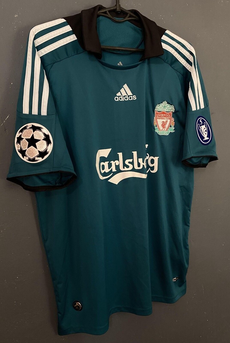 リヴァプール GERRARD ジェラード　8番　サッカーシャツ08-09 MEN'S FC LIVERPOOL 2008/2009 GERRARD #8 UEFA SOCCER FOOTBALL SHIRT