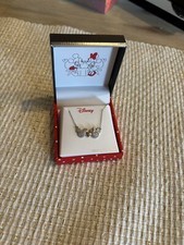 Disney, Mickey and Minnie Sterling Silver Necklace.