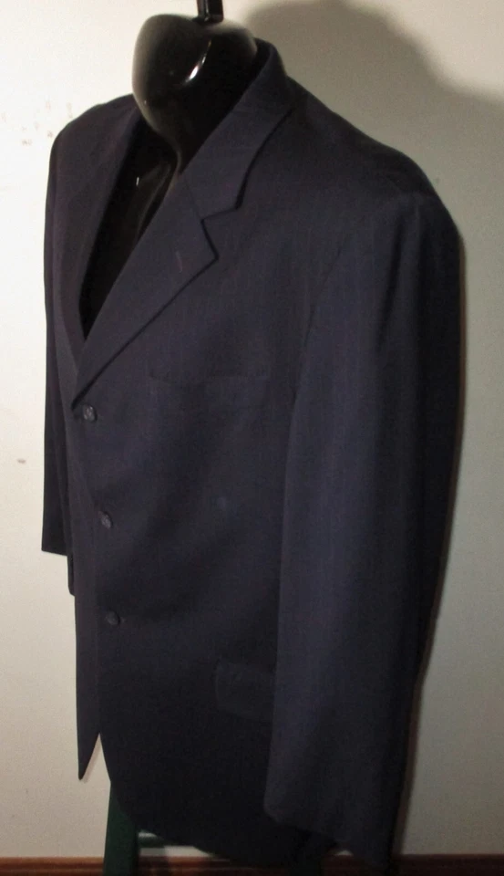 46 LANIFICIO F.lli CERRUTI Navy Blue Wool Blazer Suit Jacket Size 46 US - Image 4 of 4