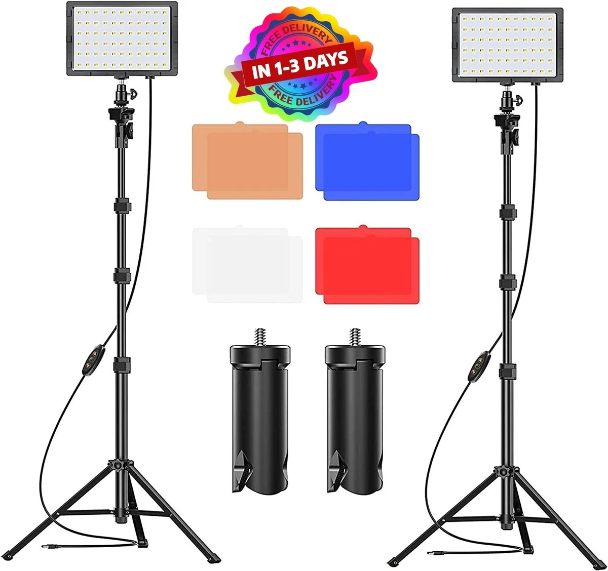 Kit de iluminaci n LED para estudio de fotograf a con tr pode de