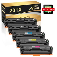 5PK High Yield CF400X 201X 201A Toner Set For HP Color Laser Jet Pro M277N M252N