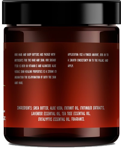 Body Butter (Hydrating) w/ Aloe Vera and Cucumber - 400g - Picture 2 of 2