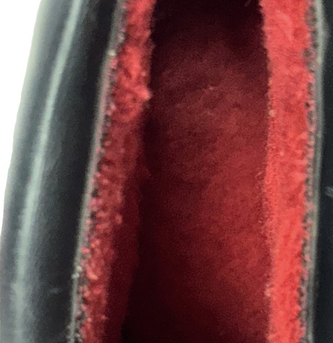 Vintage Sporto Womens 9 Red with Black Accent Duck Rain Boots Fur Lined READ - Picture 14 of 18