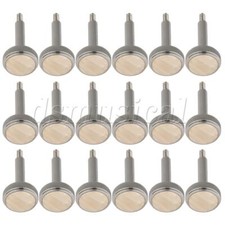18 x Euphonium Valve Finger Buttons Brass Nickel Plated Replacement Part