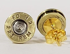 Bullet Casing Stud Earrings Gun Shell Ammo - Multiple calibers to choose from!