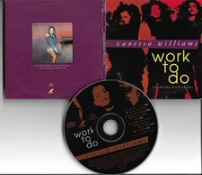 VANESSA WILLIAMS Work to do 5 TRX w/RARE MIXES w/ BLACK SHEEP PROMO DJ CD Single
