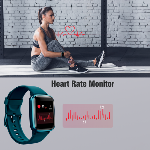 YAMAY Smart Watch for Men Women Fitness Tracker with Heart Rate Sleep Monitor - Photo 30 sur 89