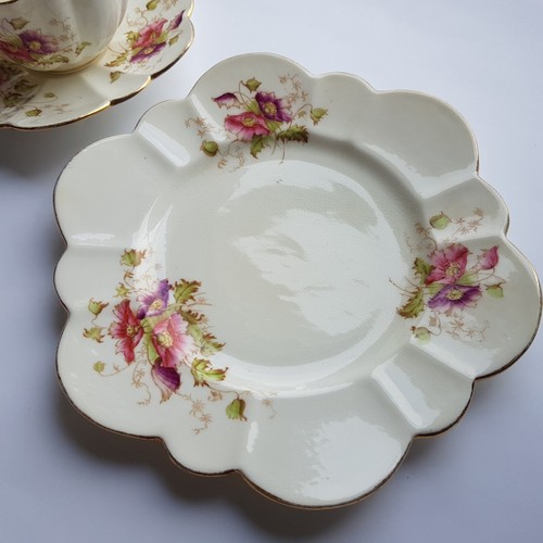 Antique Paragon Lily 1904 trio tea cup ceramic saucer cake plate no.1083 England - Picture 13 of 20