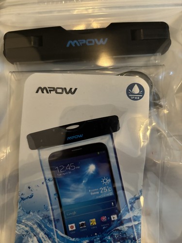 Mpow Waterproof Underwater Touch Screen Dry Pouch Bag Case - Model MBC3 - Photo 3 sur 6