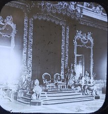 The Throne, Royal Palace, Madrid, Spain, c1900 Magic Lantern Glass Slide