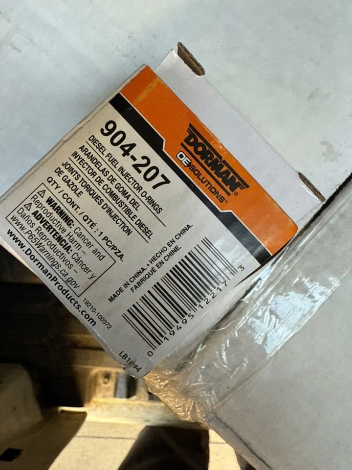 Dorman 904-207 x4 燃油喷射器 O 形环全套适用于 6.0L 冲程柴油 — 第 2/2 张图片