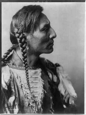 8" x 10" Photo Bull - Mandan : Native American Portrait