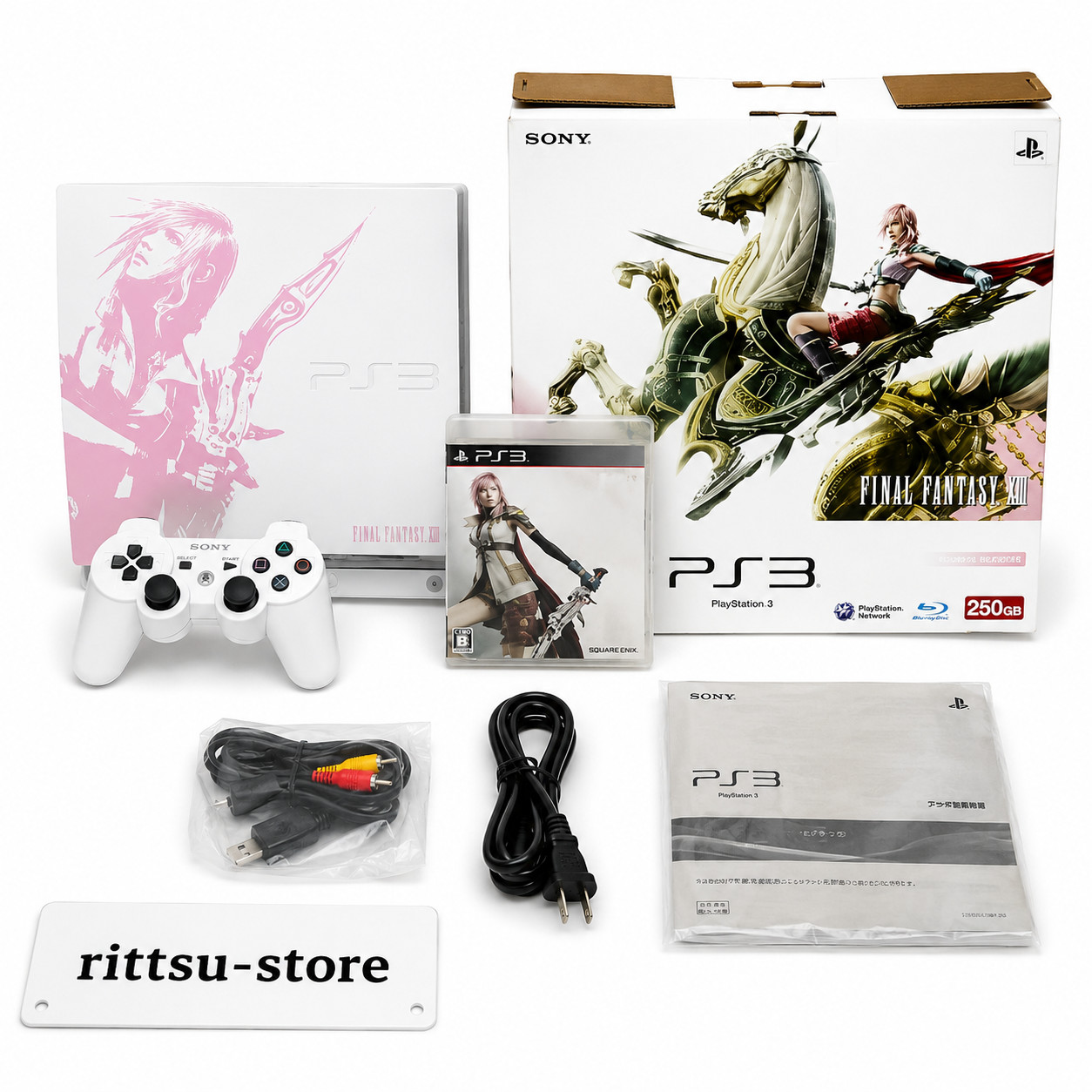 PS3 FINAL FANTASY XIII Lightning Edition 250GB Console Sony Japan FF13