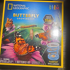 National Geographic STEM Butterfly Growing Kit w/ Habitat, Ages 4-11