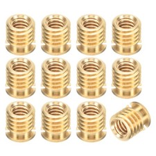 12PCS 1/4"-20 Female to 3/8"-16 Female 0.39 x 0.39Inch Brass Screw Adapters
