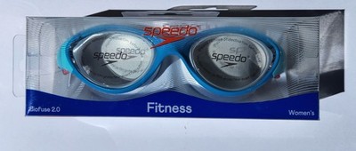 Speedo Womens Adult Biofuse 2.0 Fitness Swim Goggle Blue, Clear Lens- New in box