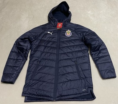 PUMA GUADALAJARA CHIVAS BENCH SOCCER JACKET SIZE XL MEXICO AMERICA USA