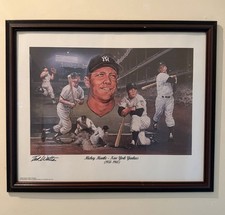 1988 Ted Watts Mickey Mantle New York Yankees Framed Print