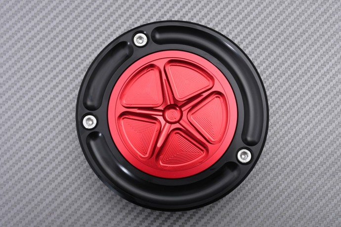 Trappe essence rapide sans clé Kawasaki Versys 650 ouverture quart de tour alu rouge