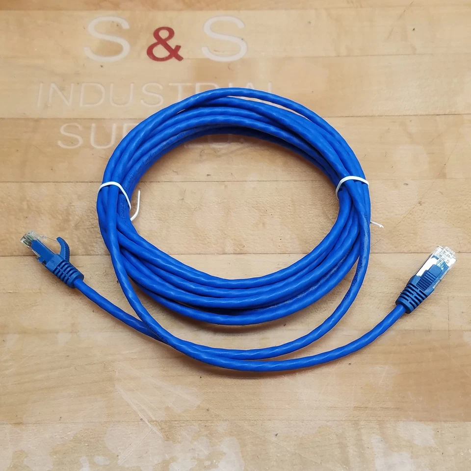 C2G C2G30136 Slim Patch Cable, 15Ft/4.5M, 28AWG, Blue, Cat 6A - NEW - Image 4 of 4