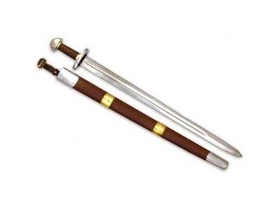 #ad Medieval Warrior Full Tang Viking High Carbon Tempered Hand Forged w Scabbard $199.99