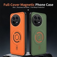 For OnePlus 13R, Hybrid Armor Case Wireless Charge Back Matte Soft Rubber Cover