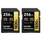 Lexar Gold Series Professional 1800x 256Gb Uhs-Ii Sdxc Memory Card, 2-Pack