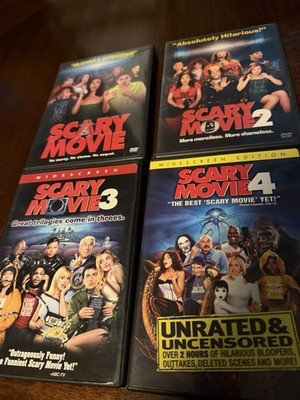 Scary Movie: 1, 2, 3, 4, - DVD Collection Lot 1-4 Parody Wayans Anna Faris