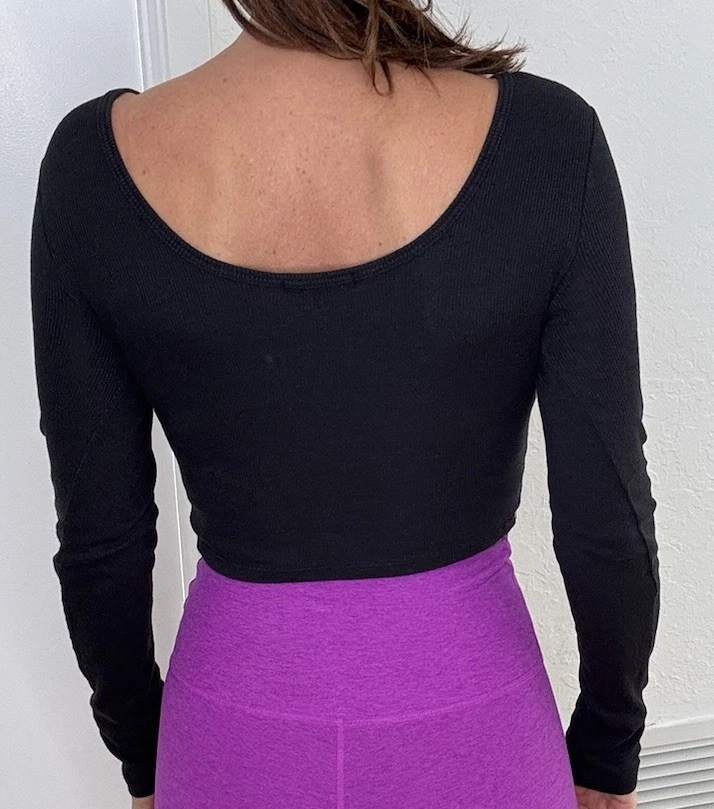 Beyond йога женщин длинным рукавом черный SM - Изображение 2 из 3