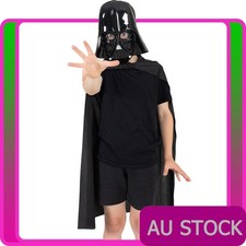 Kids Darth Vader Cape  Mask Star Wars Costume Boys Halloween Book Week Outfit