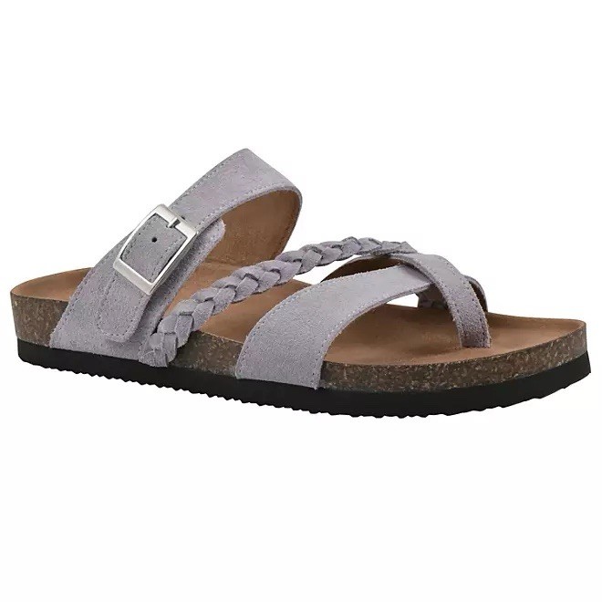 SAOLA ✅ NUOVO ✅ Sandalo Slip On Donna di Suola Montagna Bianca (Tg 10 US Donna)