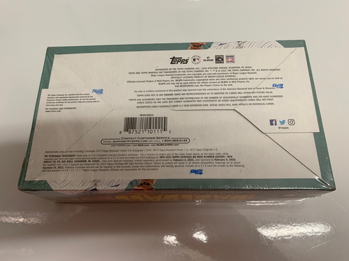 2020 Heritage High# & 2021 Heritage High# Fact.Sealed 24 Pack Baseball Hobby Box - Picture 5 of 5