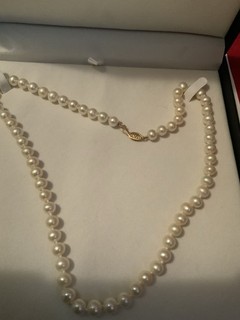 bellissima collana di perle coltivate vintage con chiusura in oro 14KG