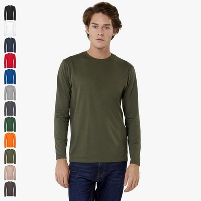 B&C - Herren Longsleeve E150 Langarmshirt T-Shirt Pullover S - 4XL Baumwolle