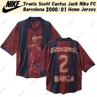 Travis Scott Cactus Jack Nike FC Barcelona 2000/01 Heimtrikot
