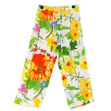 Jams World Veranda Pants Women M Vintage 90s Tropical Pull On Rayon USA Made