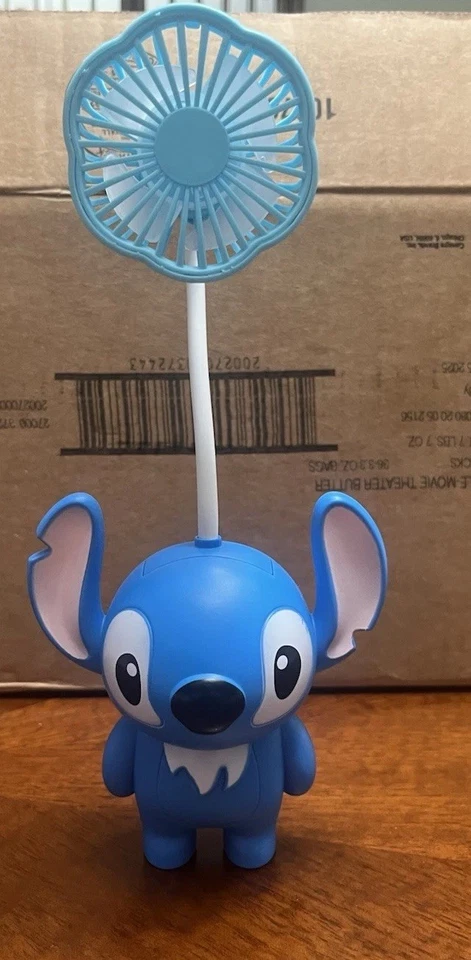Anime Stitch Small Portable Cool Mini Hand Held Fan for Kids-Summer-BLUE - Image 3 of 3
