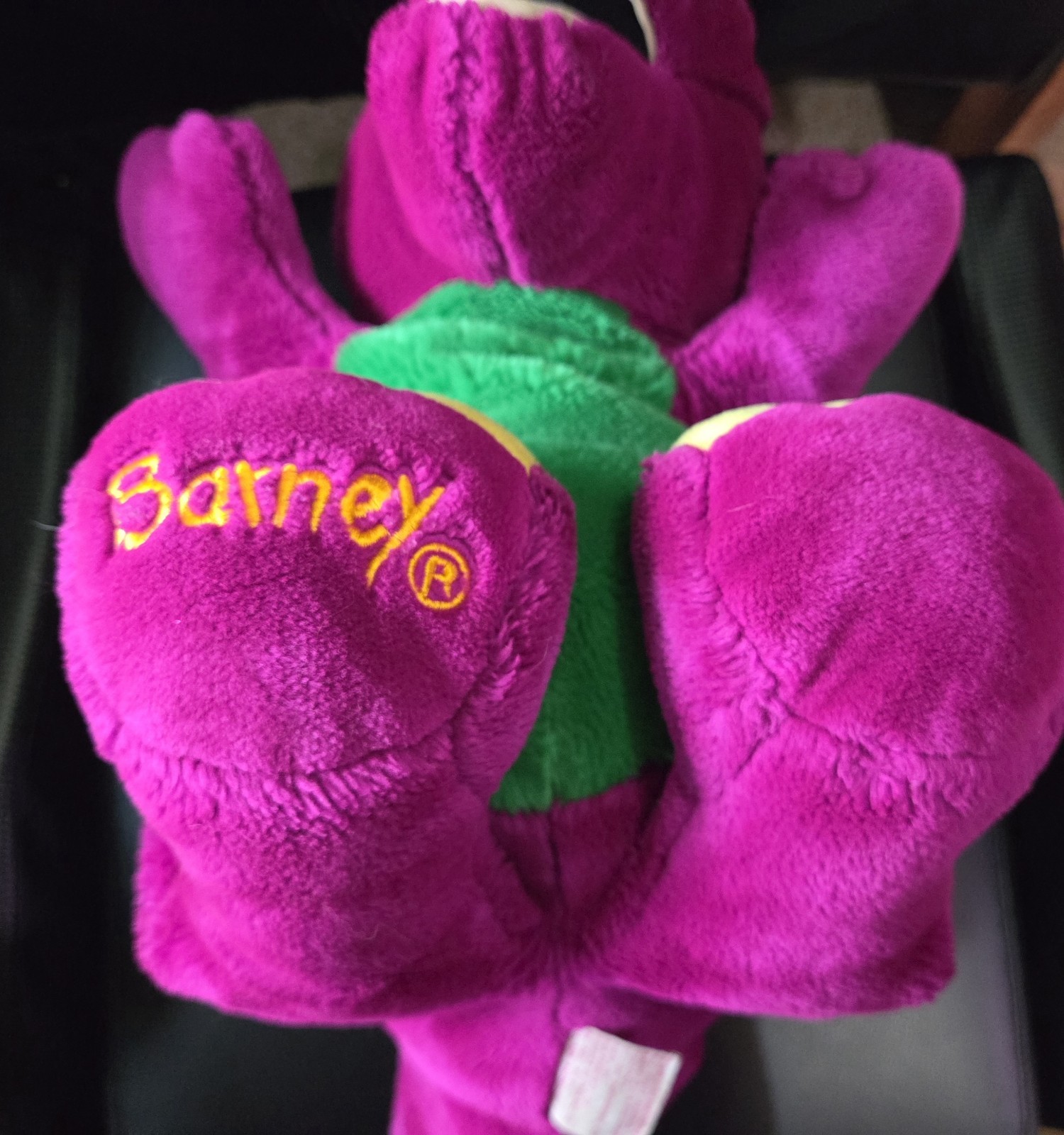 Vintage Barney The Purple Dinosaur Plush 20” Lyons Group Dakin Embroidered 1992