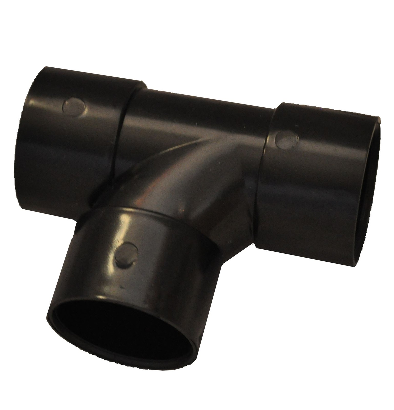 Solvent Black 32mm (36mm) Waste Pipe 90 Degree Tee - Black - Image 2