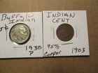 Buffalo Nickel & Indian Cent. Both Nice Dates!!! #90